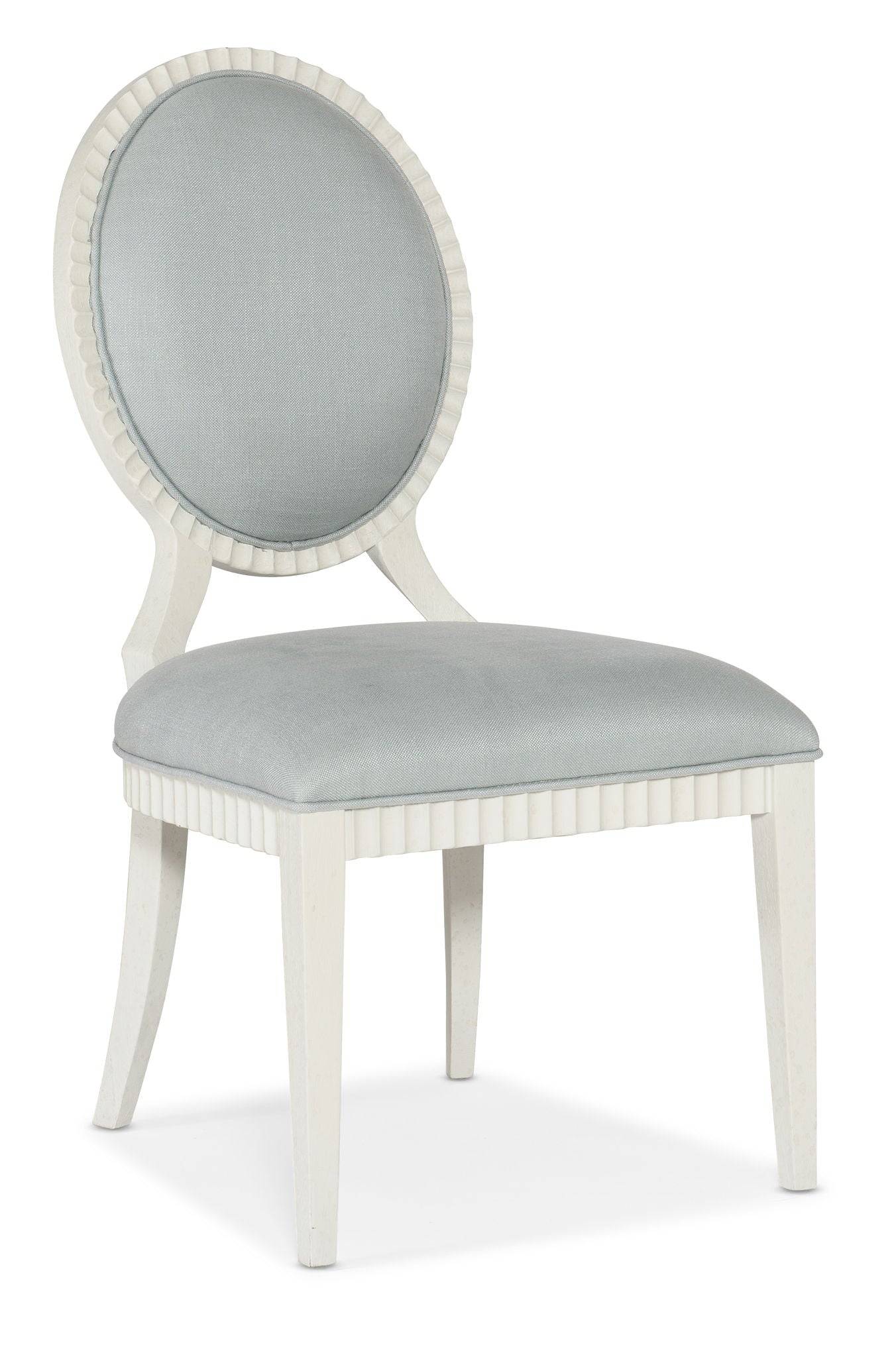 Serenity - Martinique Side Chair (Set of 2) - White / Pearl Silver