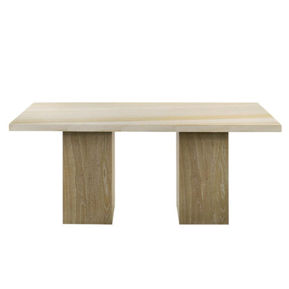 Olinda - Dining Table With Natrual Marble Top - Natrual