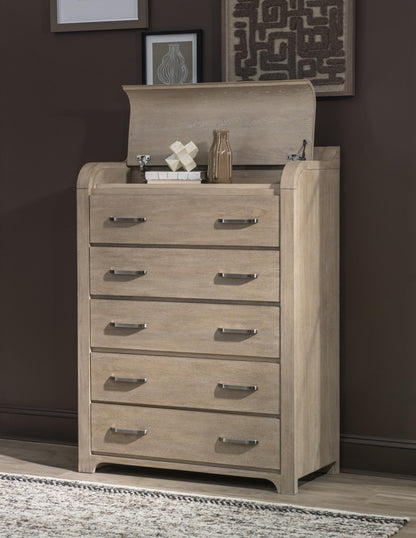 Flow - 5 Drawer Chest - Sandstone