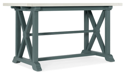 Serenity - Piers Friendship Table With 2-12" Leaves - White