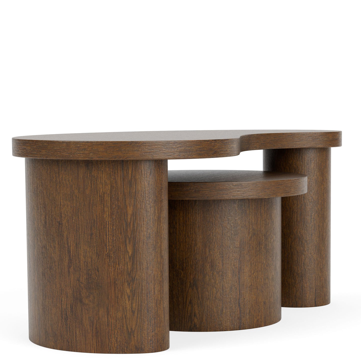 Santa Cruz - Bunching Cocktail Tables - Whiskey Oak