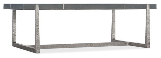 Chapman - Mixed Media Rectangle Cocktail Table - Pearl Silver / Dark Gray