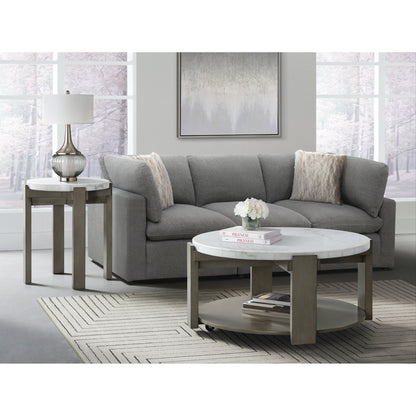 Rosamel - Round Coffee Table - Gray
