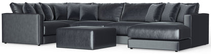 Remington - Modular Sofa And Cocktail Ottoman - Slate