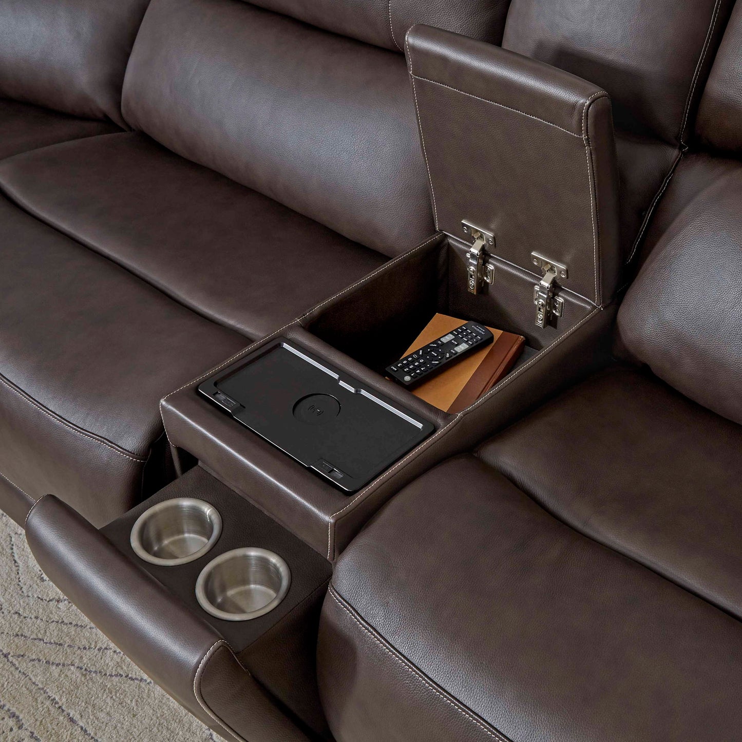 Easton - Power Reclining Sectional With Power Adjustable Headrests