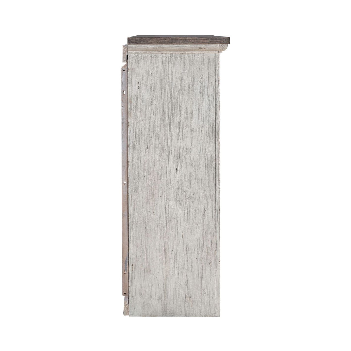River Place - Entertainment Hutch - Riverstone White & Tobacco