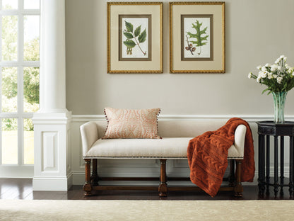 Charleston - Bed Bench - Dark Brown / Beige
