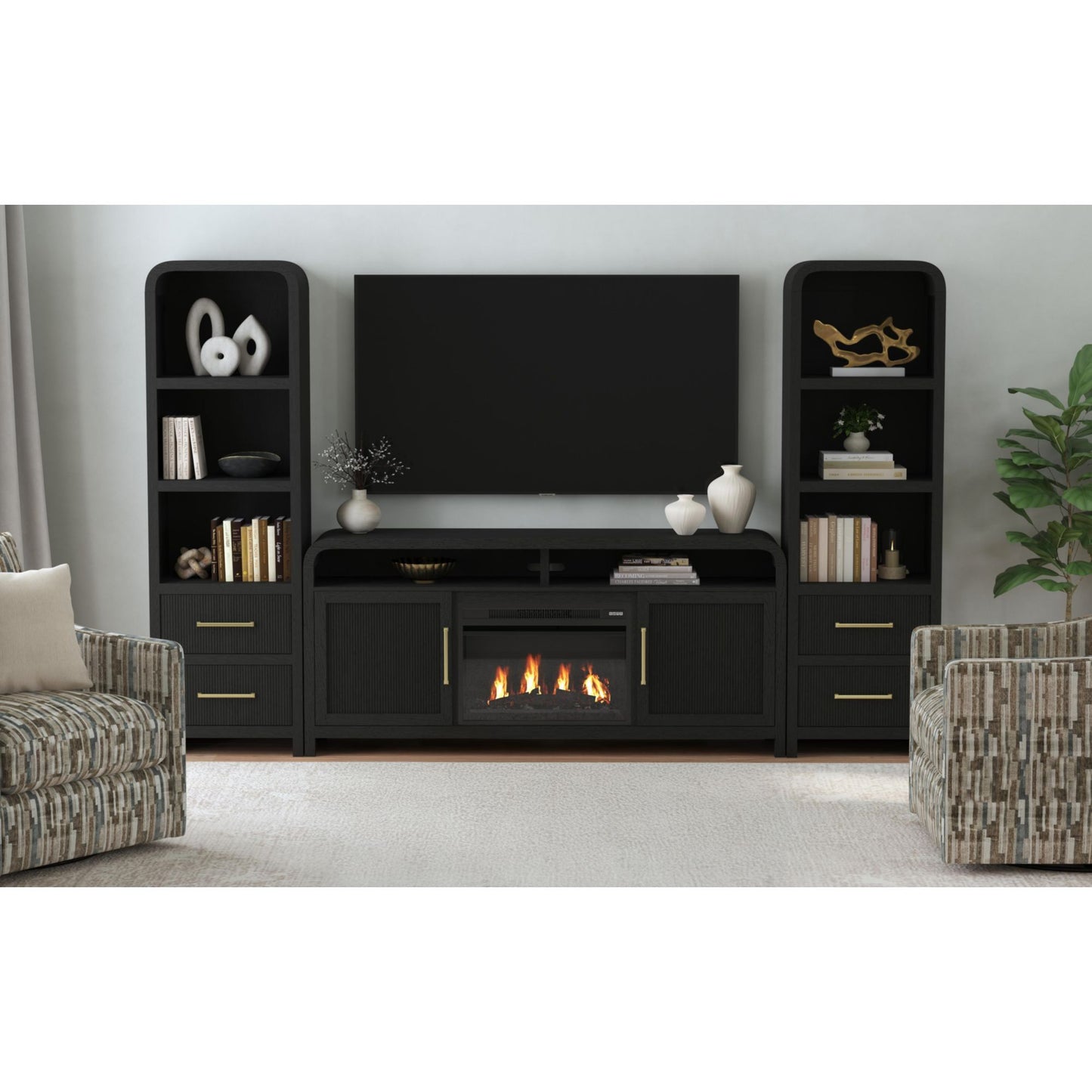 23" Fireplace Insert - Black