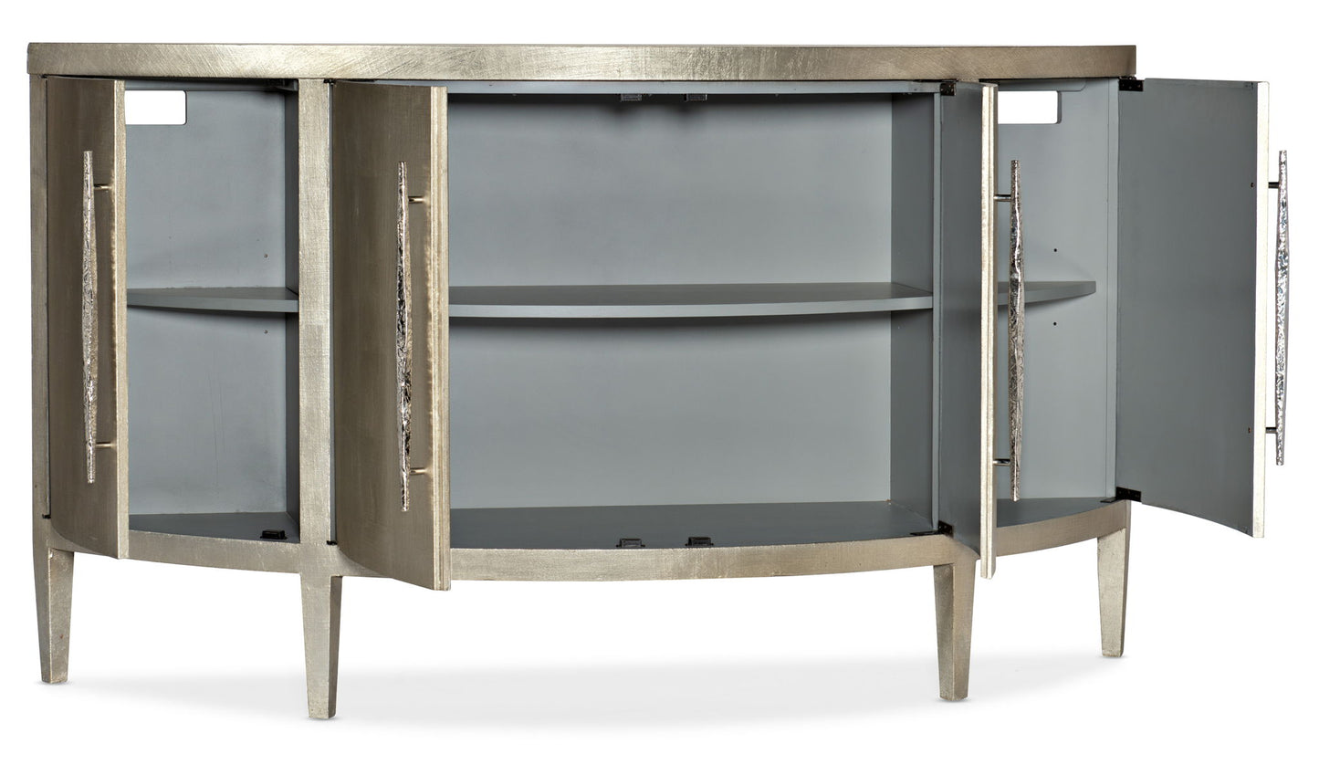 Melange - Amberly Credenza - Pearl Silver