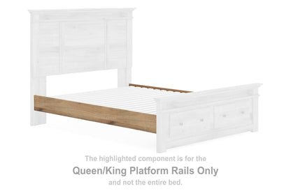 Makidern - Queen/King Platform Rails - Tan