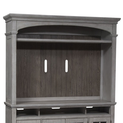 Heartland - Entertainment Hutch - Antique White / Tobacco Tops