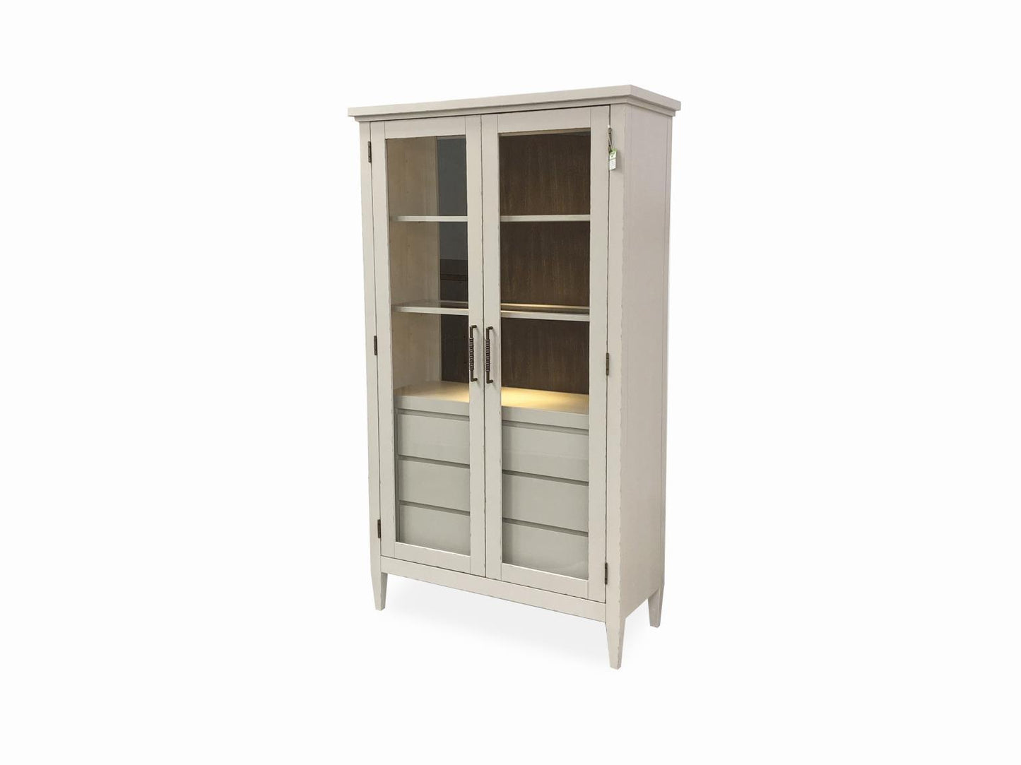 Reflections - Display Cabinet - Cashmere / Dark Roast