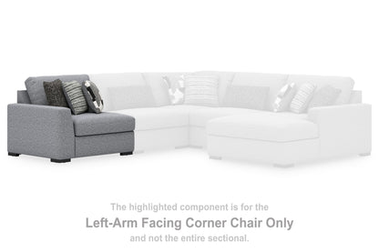 Bealton - LAF Corner Chair - Salt And Pepper