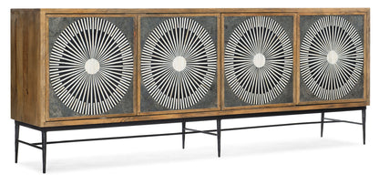 Commerce And Market - Giovanni Entertainment Console - Light Brown / Dark Gray