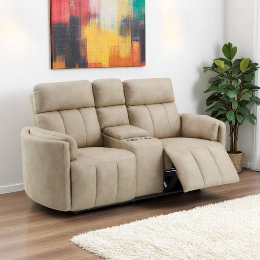 Elison - Motion Loveseat With Console & Storage