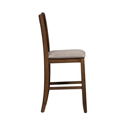 Santa Rosa - Lattice Back Counter Chair - Antique Honey