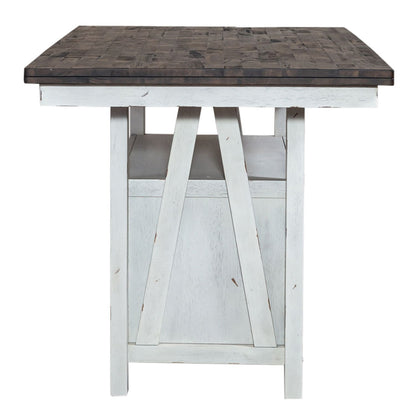 Farmhouse - Gathering Table - Two Tone White / Wood Tone