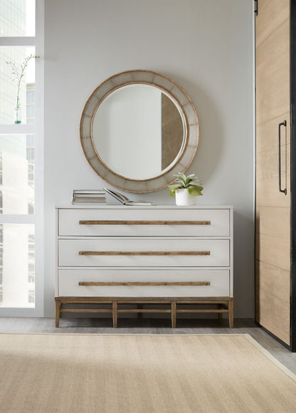 Urban Elevation - 3-Drawer Bachelors Chest - White / Light Brown