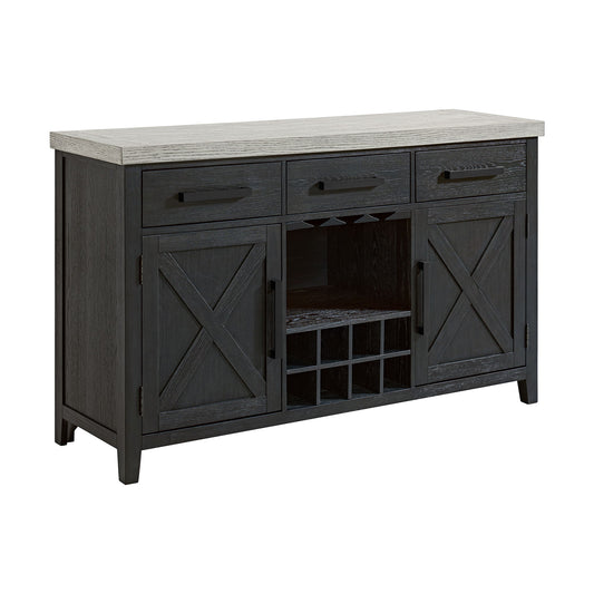 Axel - Server - Light Gray / Espresso