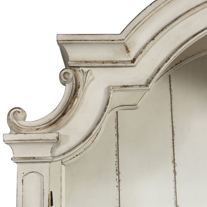 Magnolia Manor - Credenza Hutch - Antique White