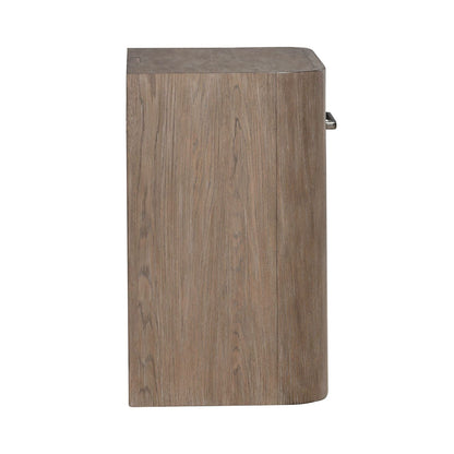 South Bend - Open Nightstand With Charging Station - Burnished Clay