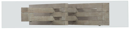 Affinity - Glass Top Accent Console - Gray