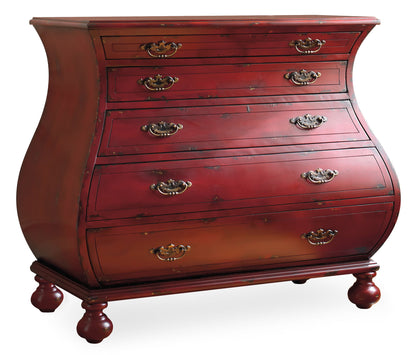 Home Accent - Bombe Chest - Red