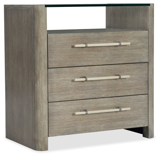 Affinity - 3-Drawer Nightstand - Gray