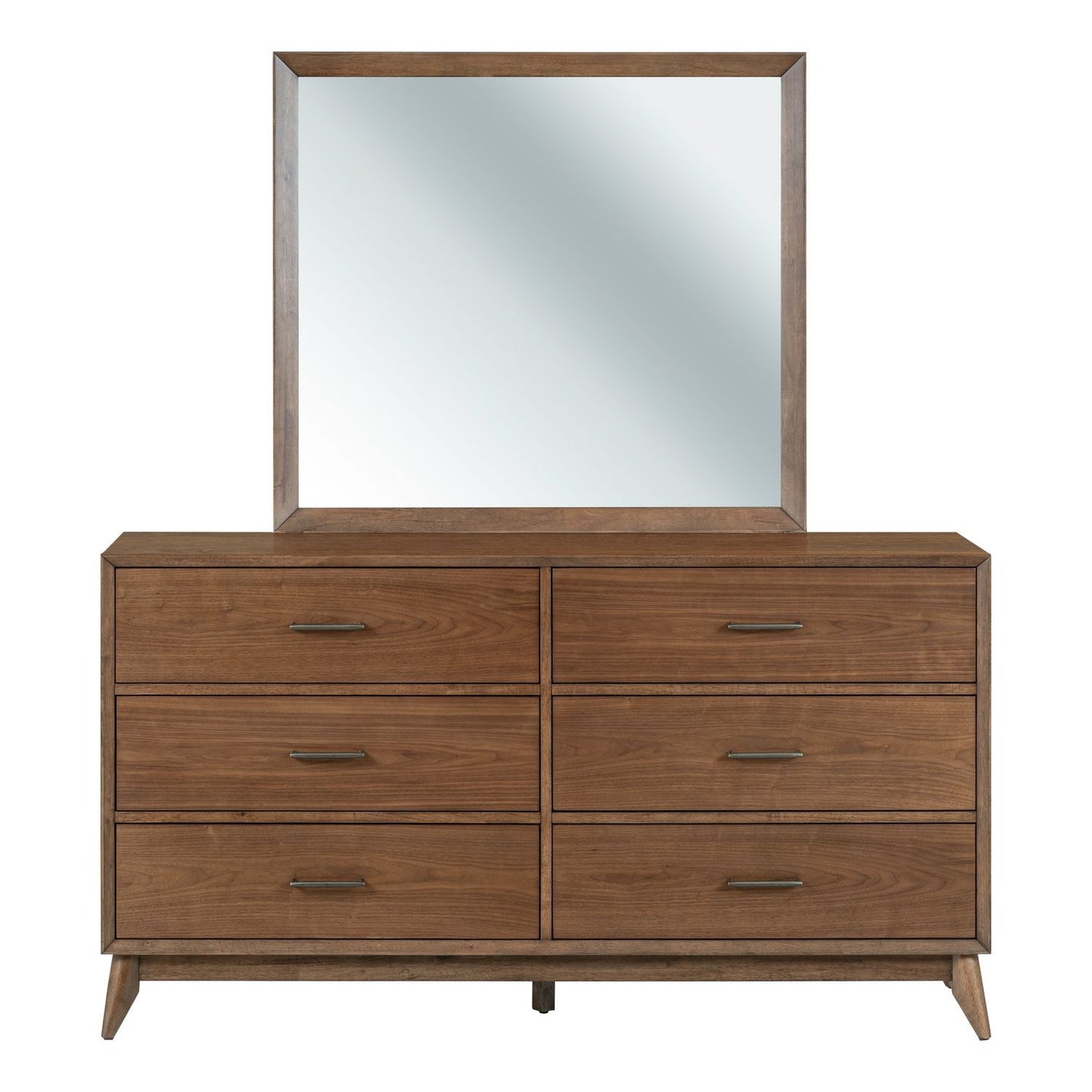 Century Modern - Dresser & Mirror - Walnut