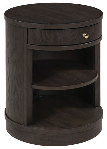Leighmour - Accent Table - Dark Brown