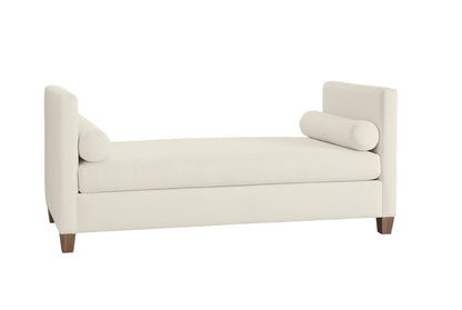 Tide & Timber - Linen Upholstery Day Bed With Twin Mattress And 4 Legs