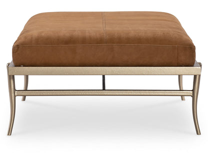 Melange - Tobin Cocktail Ottoman - Brown