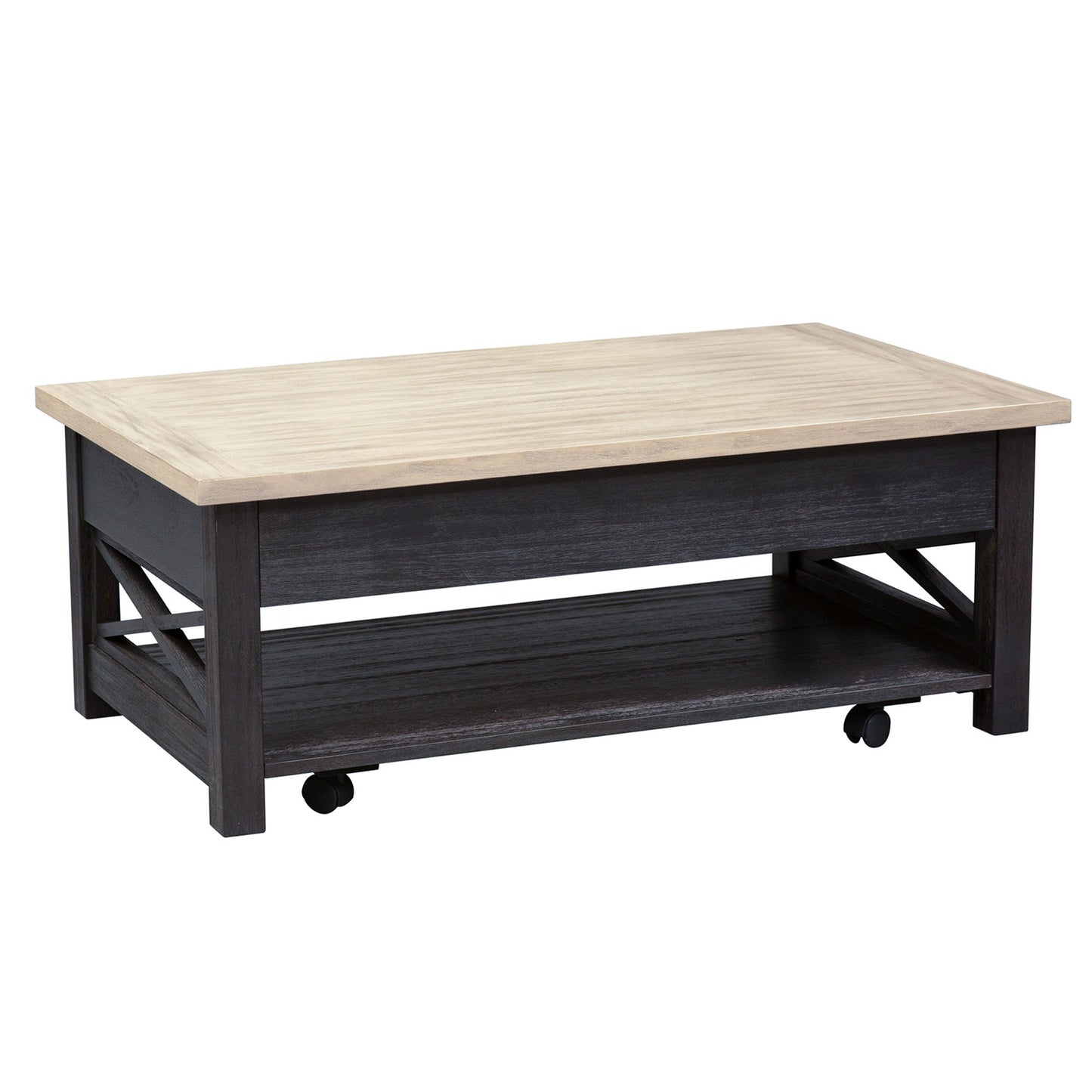 Heatherbrook - Lift Top Cocktail Table - Charcoal & Ash