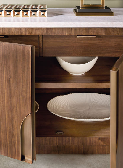 Eleana - Server - Medium Wood / Beige