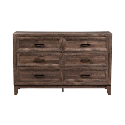 Ridgecrest - 6 Drawer Dresser - Cobblestone