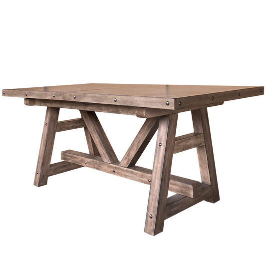 Lodge Dining - Counter Height Dining Table With Extensions - Siltstone
