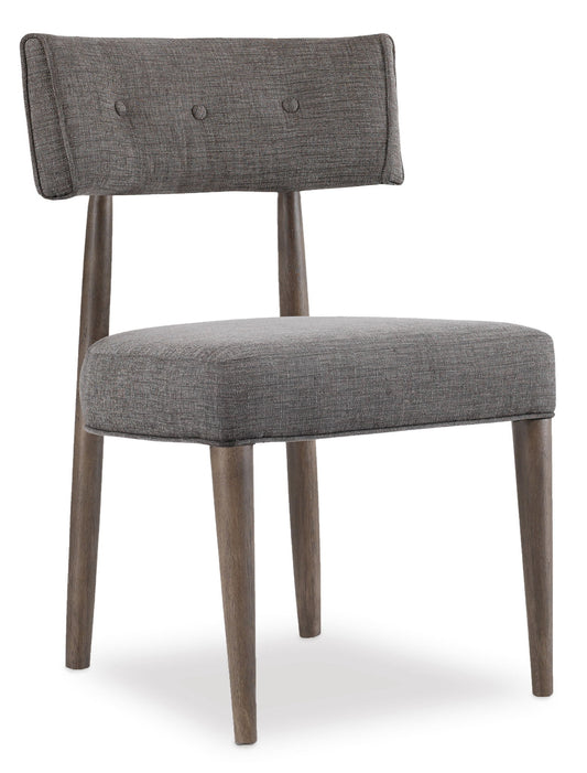 Curata - Upholstered Chair - Dark Gray / Dark Brown
