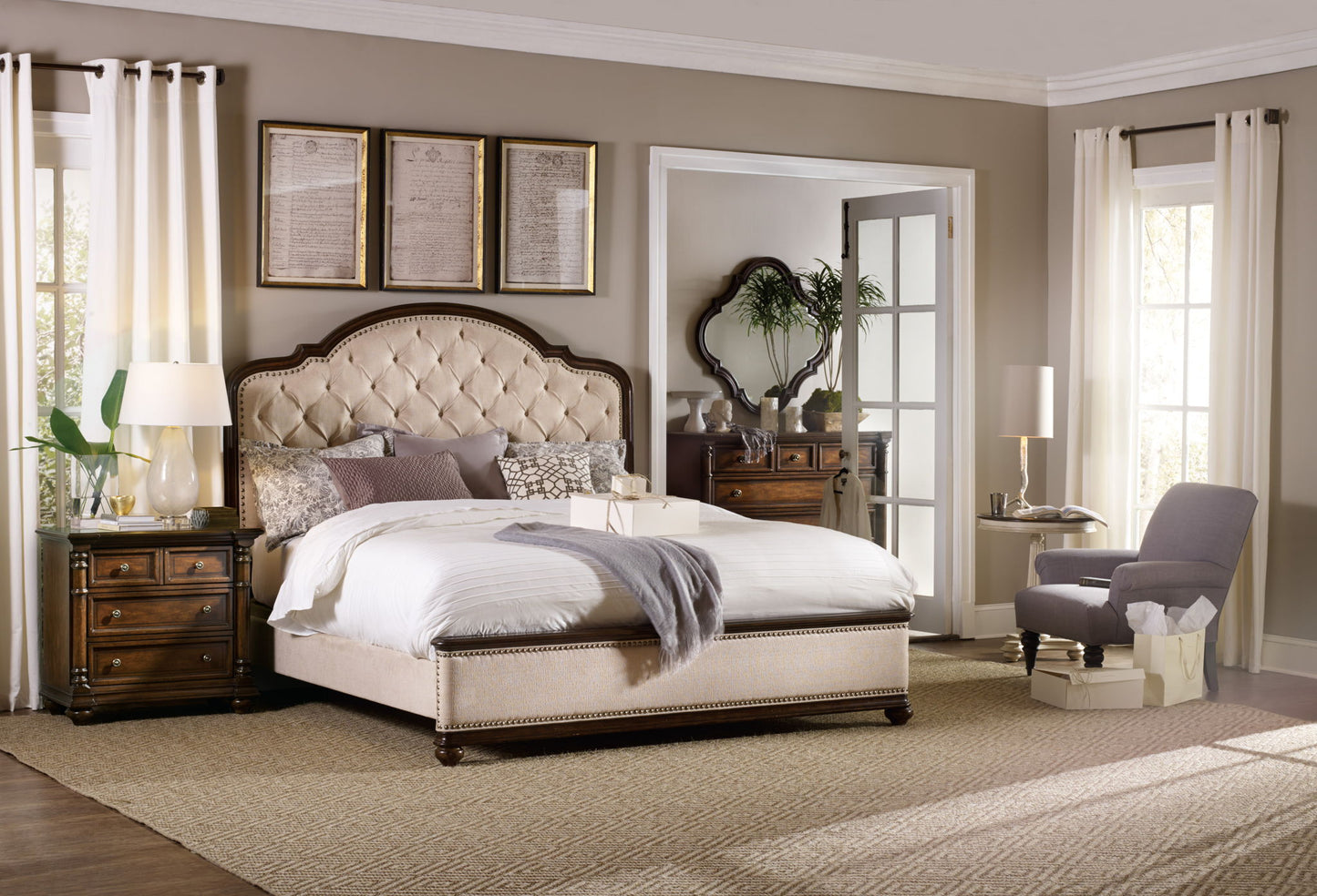 Leesburg - Nightstand - Dark Brown