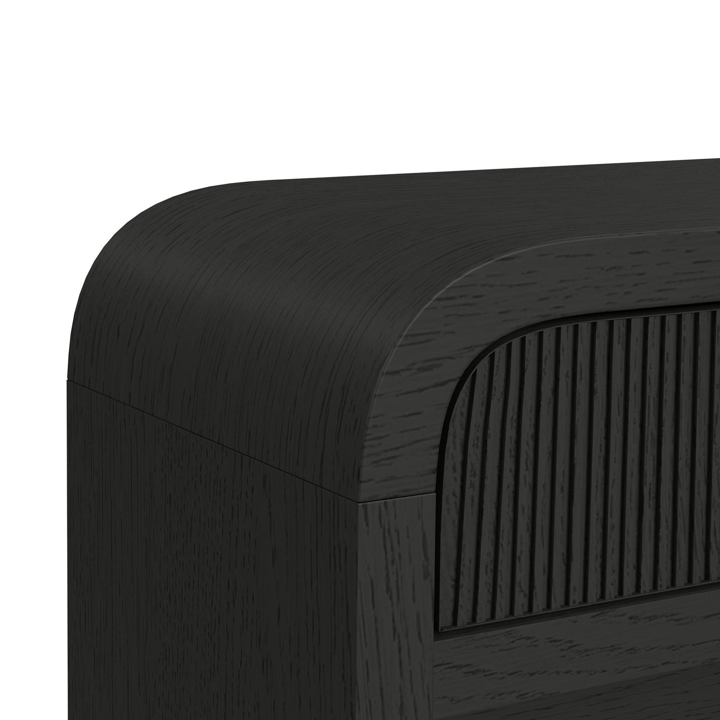 Ridgemont - Sofa Table With Bottom Shelf - Black With Grain