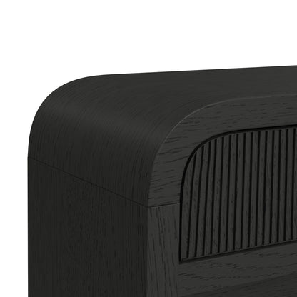 Ridgemont - Sofa Table With Bottom Shelf - Black With Grain