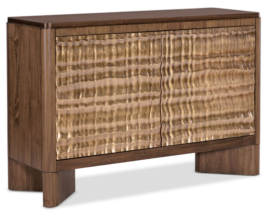 Eleana - Two Door Chest - Medium Wood / Light Brown