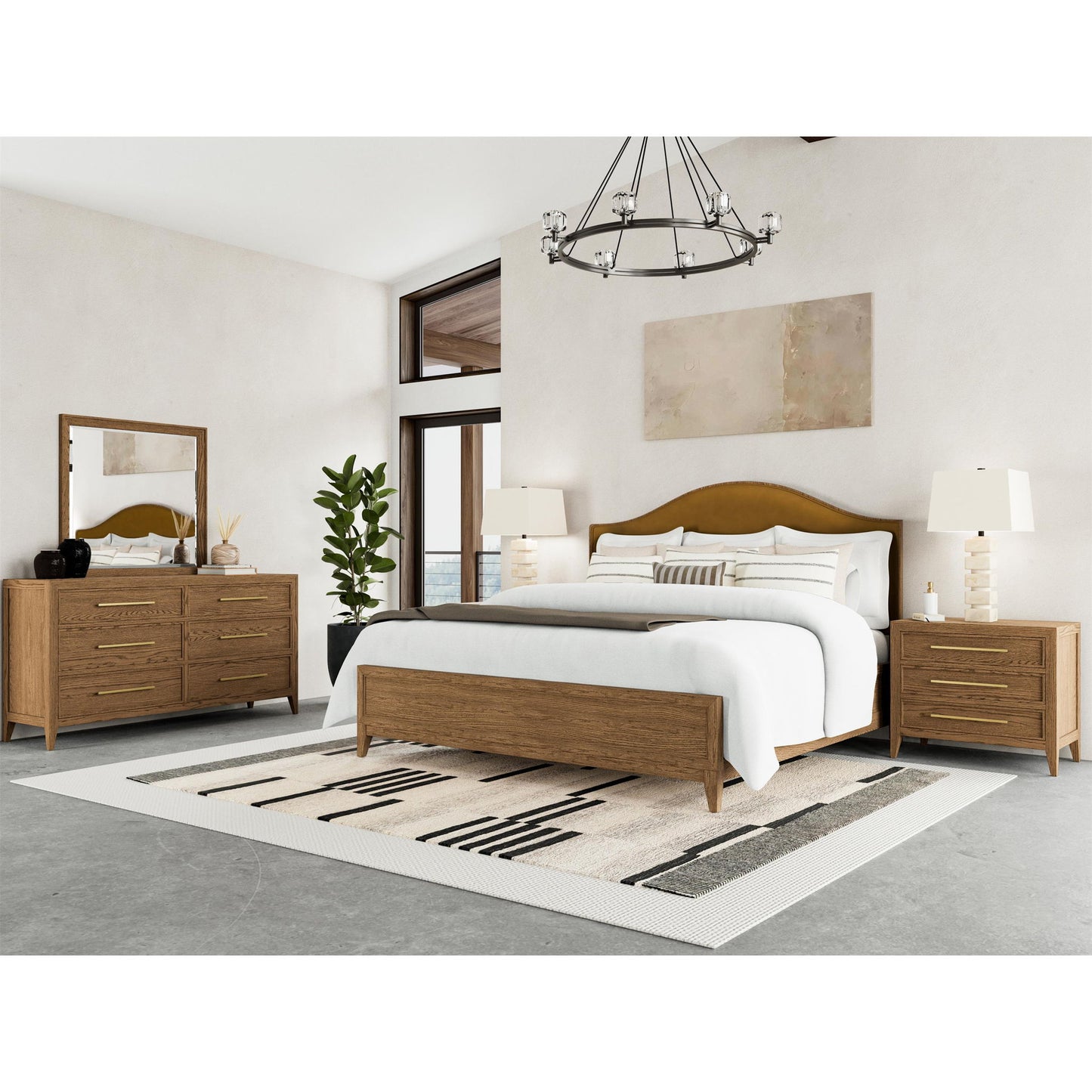 Halbrooke - Six Drawer Dresser - Light Brown