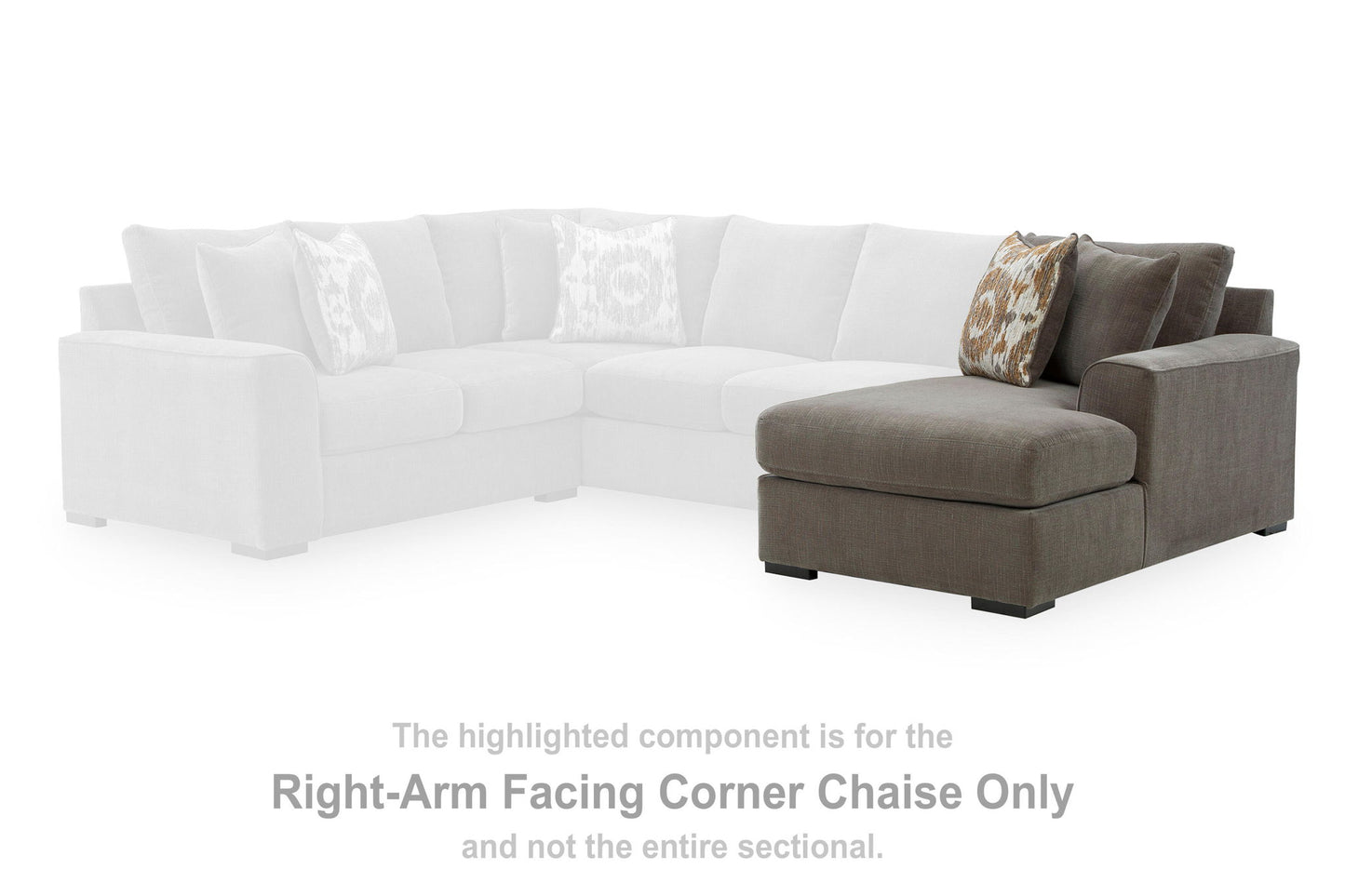 Larson Levee - RAF Corner Chaise - Espresso