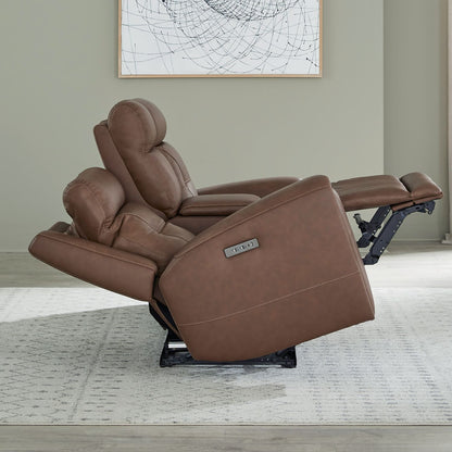 Beckham - Loveseat With Console P2 & ZG - Aline Saddle