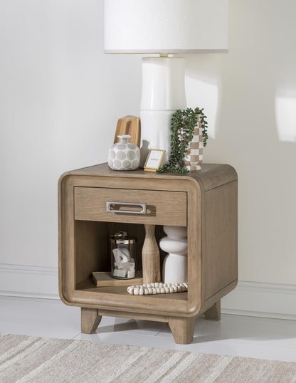 Theo - 1 Drawer Nightstand - Desert Oak