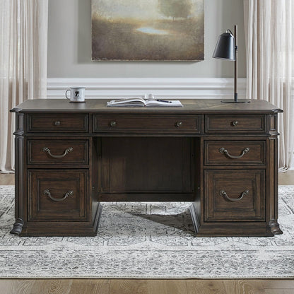 Provence Park - Jr Executive Desk - Chateau Brown