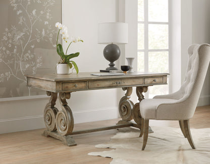 Castella - Tufted Dining Chair - Beige / Light Brown