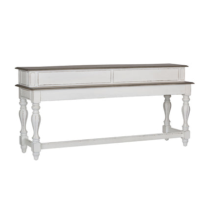 Magnolia Manor - Console Bar Table - Antique White