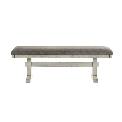 Hallendale - Upholstered Dining Bench - Gravel Wash