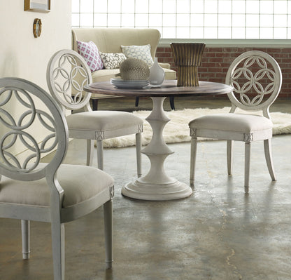 Melange - Brynlee 42" Table - White